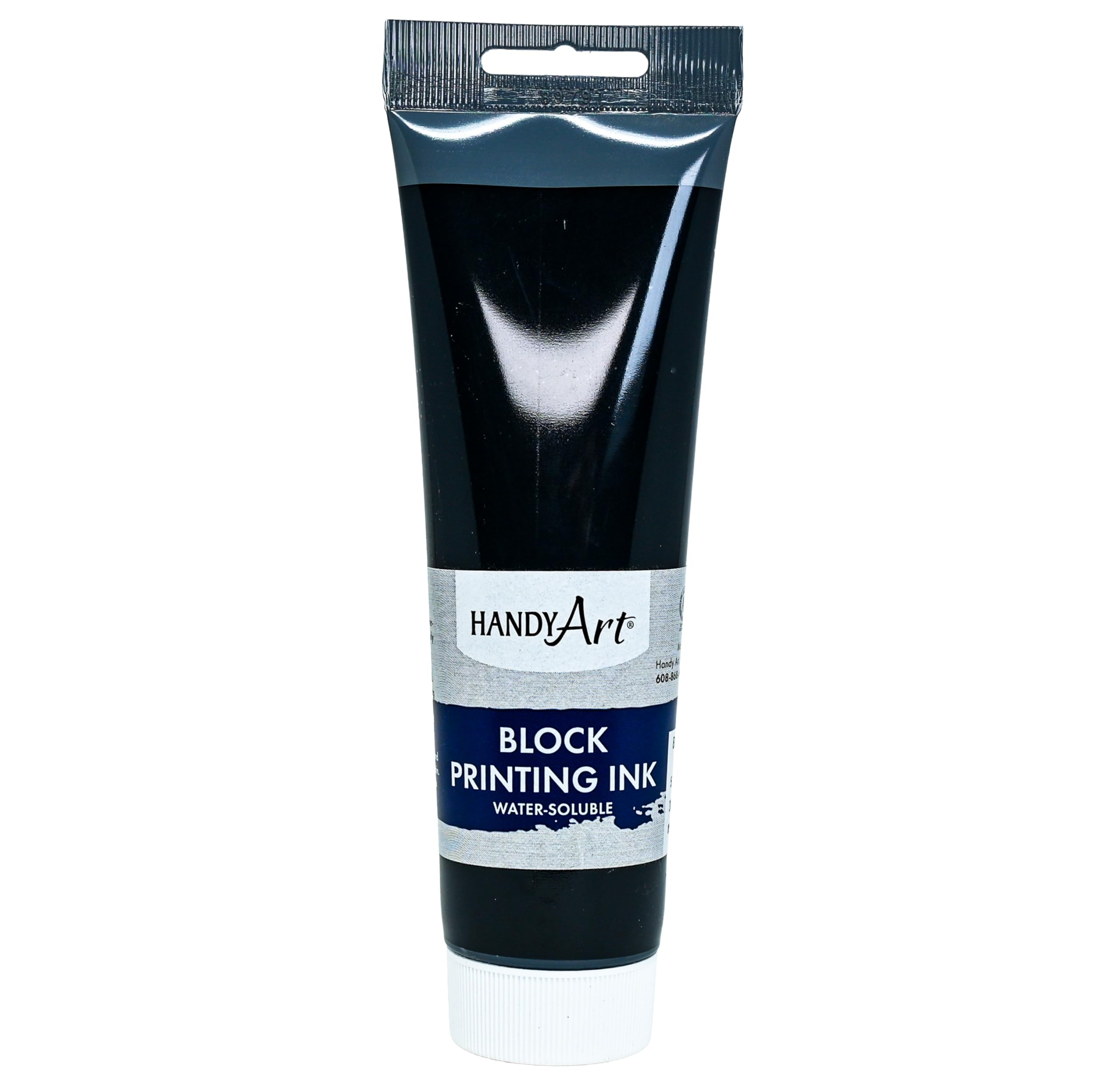 Handy Art 308-060 Water Soluble Block Printing Ink Tube, Black, 5-Ounce