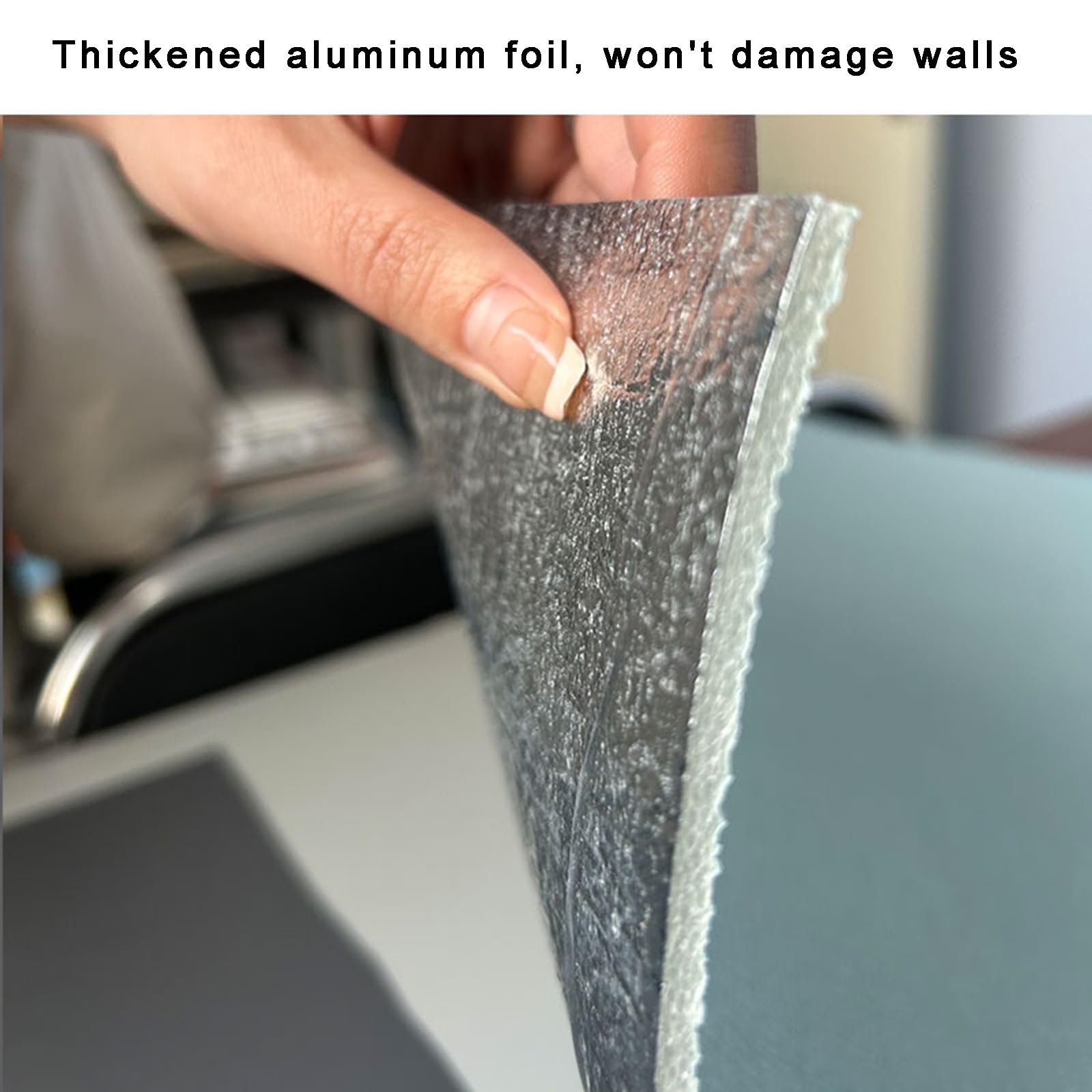 Paneles de Pared Autoadhesivos Impermeables Paneles-decorativos Brillantes/mate para Ocultar Superficies Antiestéticas Material de PVC Respaldo de Lámina de Aluminio Reforzado 15.7"x35.4"