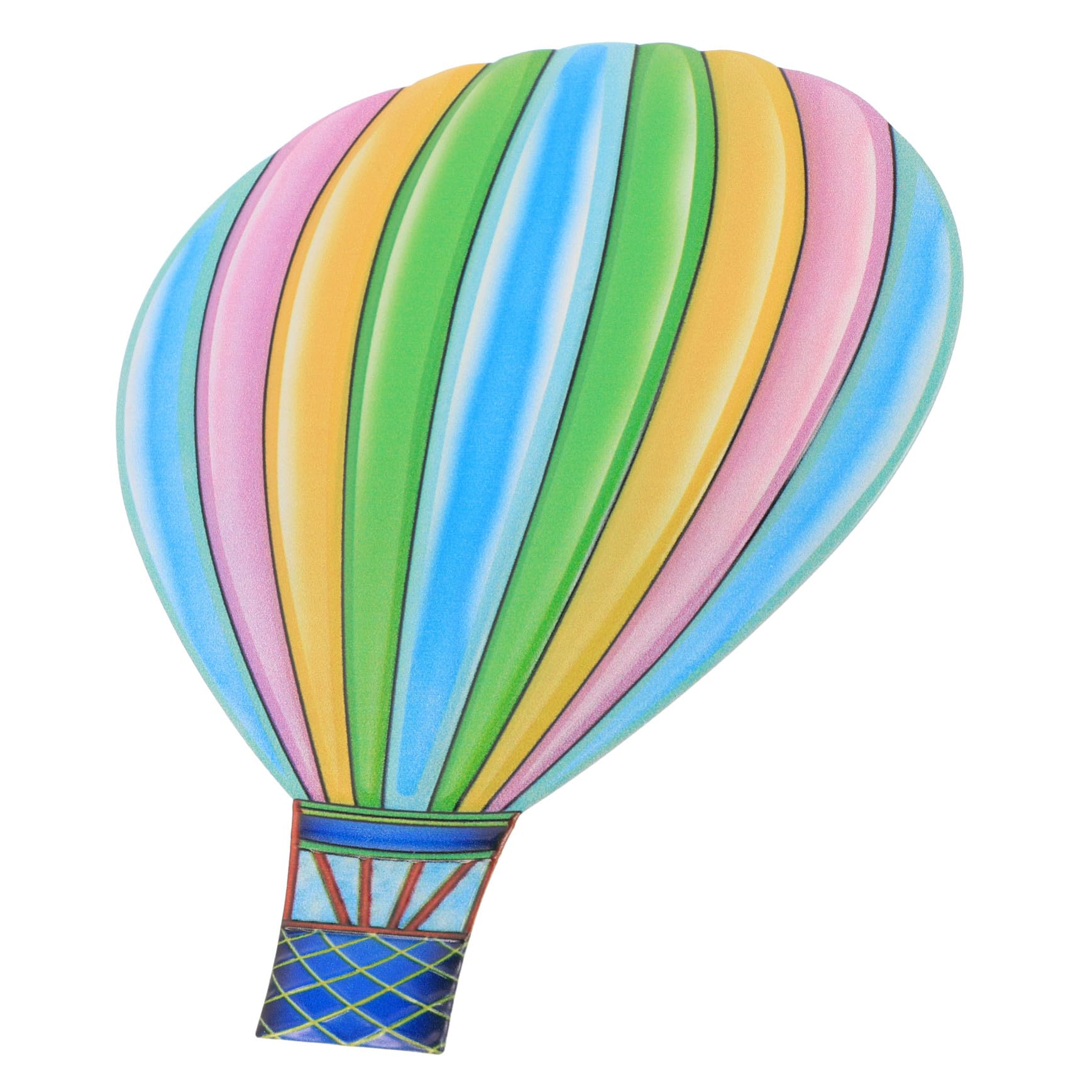 ULDIGI Heißluftballon Wanddekoration aus Eisen, Farbig, zum Aufhängen