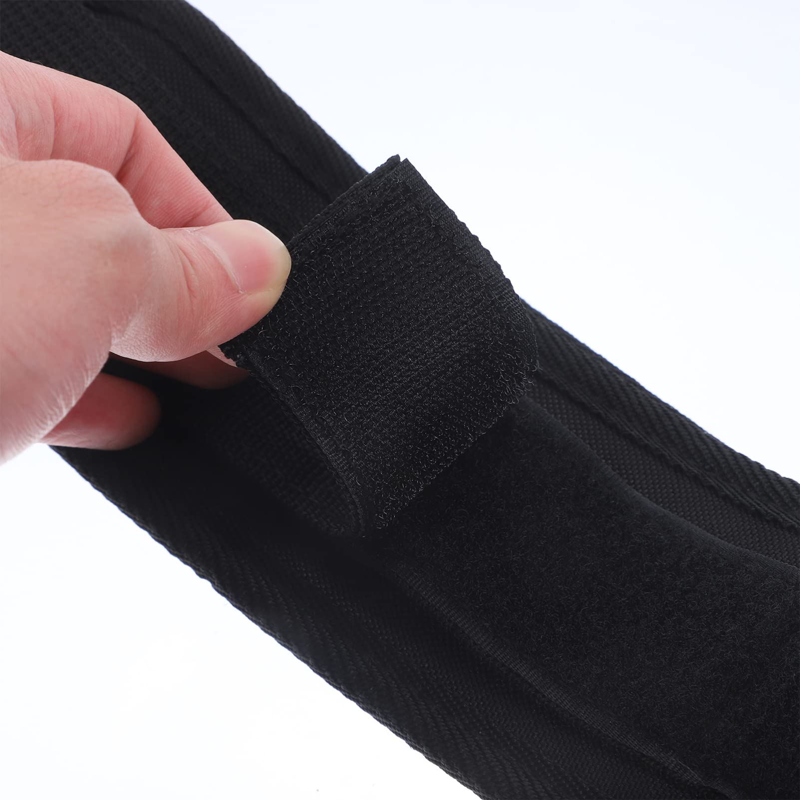 Fascia di Resistenza per Gambe in Neoprene per Allenamento Forza Muscolare e Agilità, per Boxe e Pallavolo, Set Nero