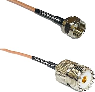 1 feet RG316 F Male to SO239 UHF Female RF Pigtail Coaxial Cable