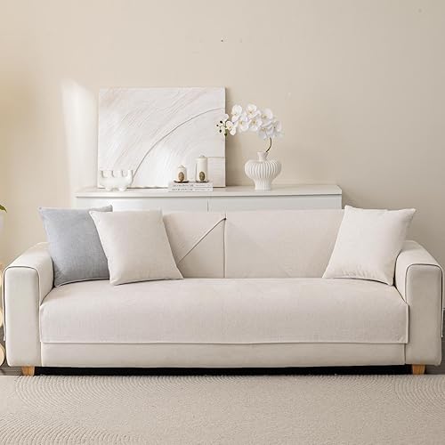 Miniatura 6 de Funda de sofá de felpa suave, lavable, antideslizante, para sofá modular de 3 cojines, funda de sofá afilada L, protector de muebles para mascotas