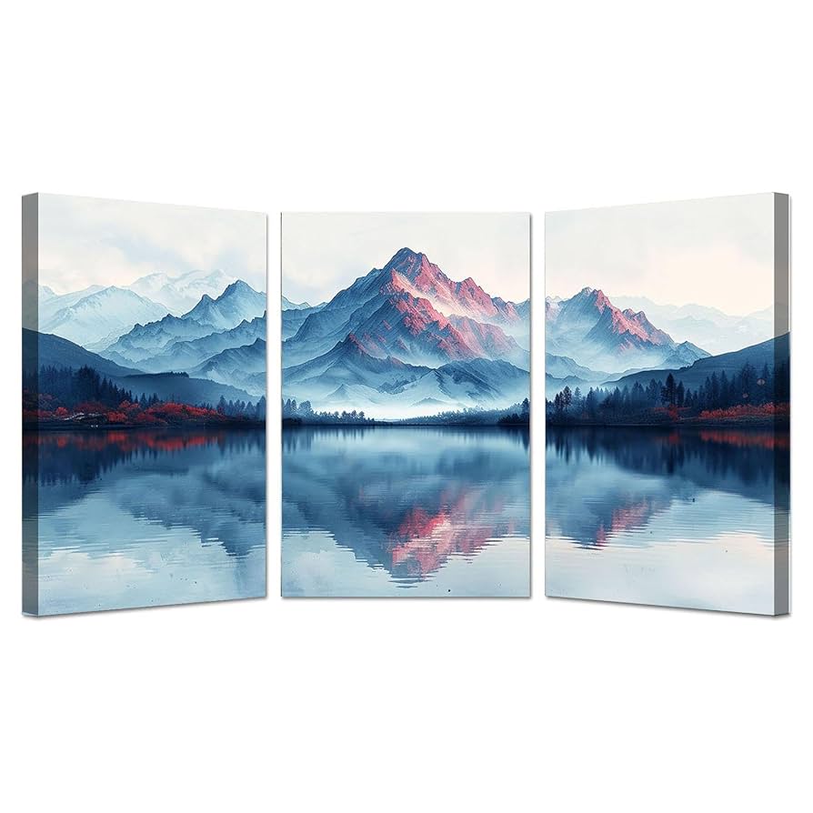 絵画 自然風景　海　湖　森　山 絵画 自然風景 海 湖 森 山