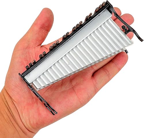 Miniatura 2 de Xilófono en miniatura con estuche Mini instrumento musical de percusión Mini marimba modelo de casa de muñecas en miniatura, adorno de Navidad y