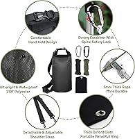 Vista 2 de Sistema de colgar bolsas de comida para osos, kit ultraligero para bolsas de oso de campamento que incluye bolsa de oso impermeable de 10 L, sistema