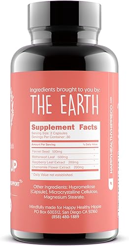 Miniatura 3 de Happy Healthy Hippie Suplemento de lactancia Pump It Up - Vitaminas posnatales para mujeres que amamantan | Apoya el aumento del suministro de leche