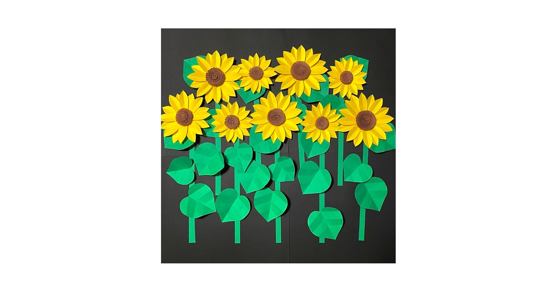 Amazon.co.jp: ひまわり壁面飾り ペーパークラフト 759 : おもちゃ