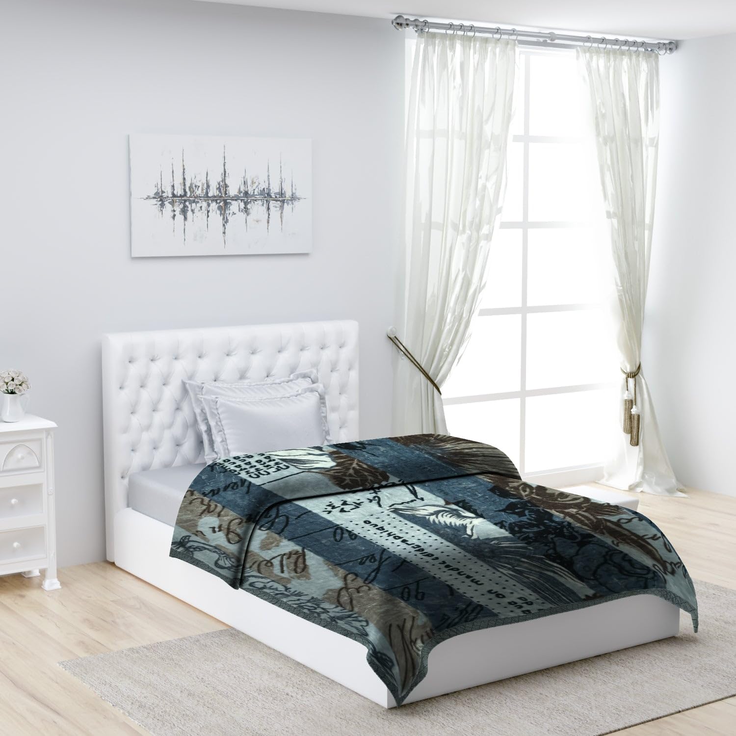 Monte Carlo Winter Blanket - Green & Brown -11 Monte Carlo Winter Blanket - Green & Brown -11