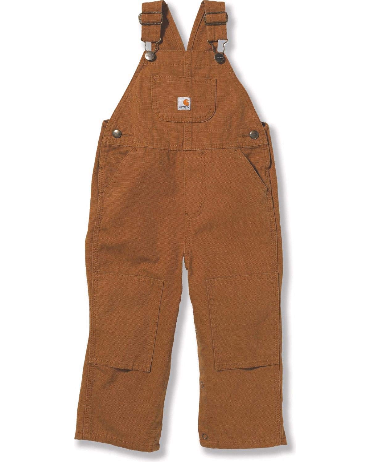 Carhartt Baby-boys Infant Washed Duck Bib Overall Brown 12 Mo