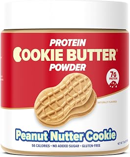 Flexible Dieting Whey Protein Cookie Butter Powder - Peanut Nutter Cookie | Keto-Friendly, Low Carb, No Added Sugars, Gluten-Free | Easy to Mix, Bake and Spread | 7.7oz