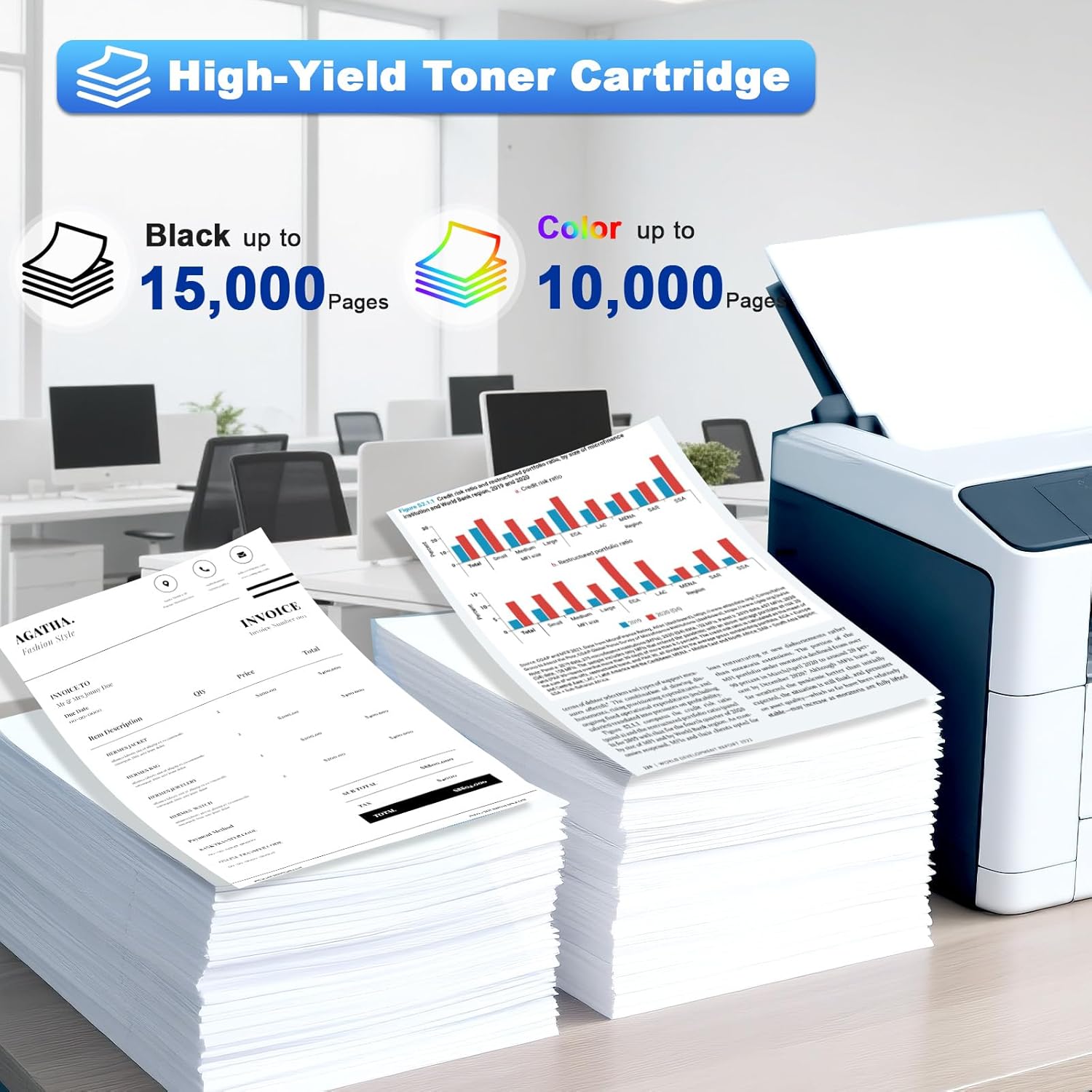 MP C2503 MP C2504 MP C2003 Toner Cartridge 4 Pack High Yield Replacement for 841918 841919 841920 841921 Compatible with Ricoh MP C2003SP C2004 C2011SP C2503SP C2504 Printer (B/C/M/Y Color)