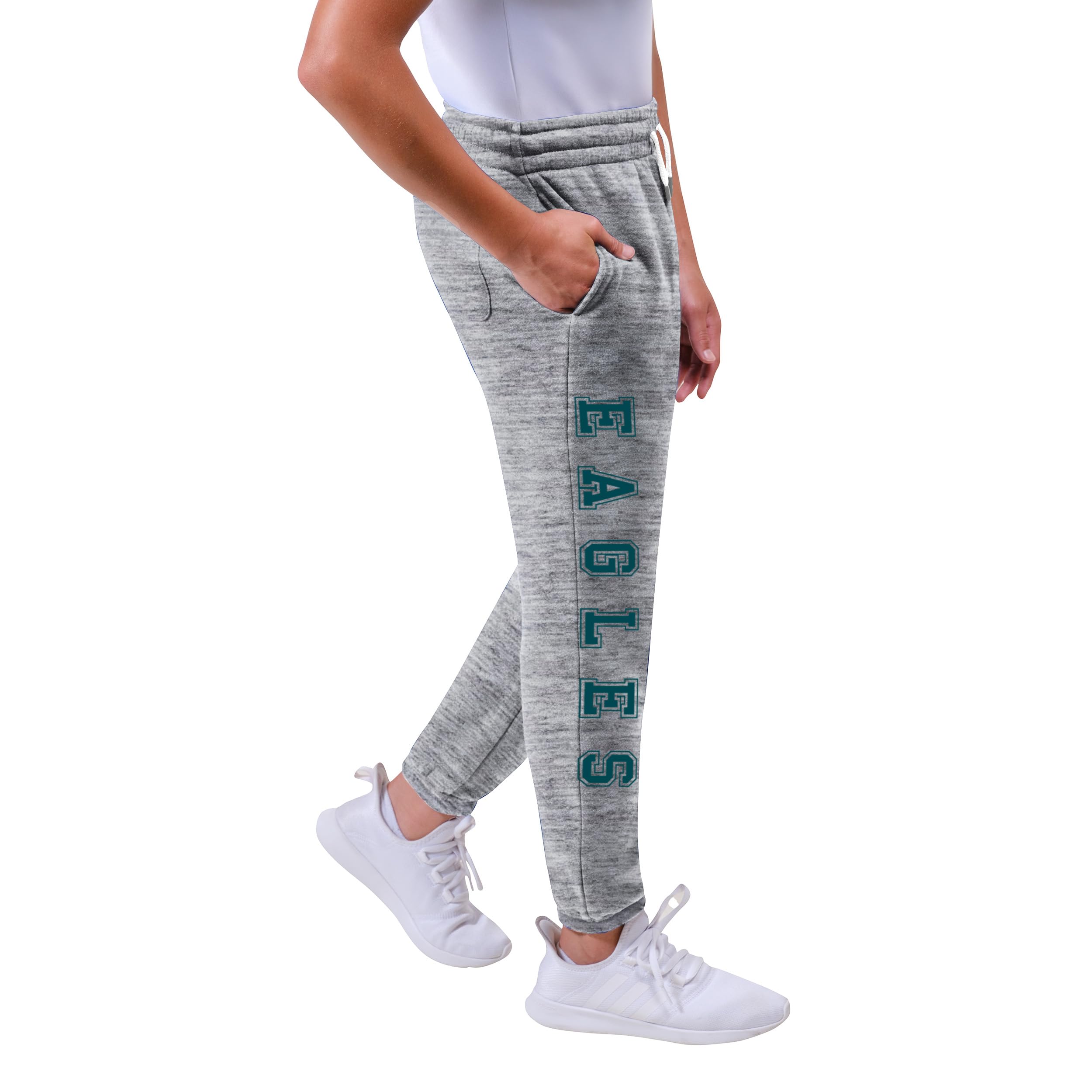 Ultra Game Boys Soft Poly Fleece Jogger Sweatpant Pantalones de chándal Extra Suaves de poliéster Dri, Gris Jaspeado, 14-16 para Niños