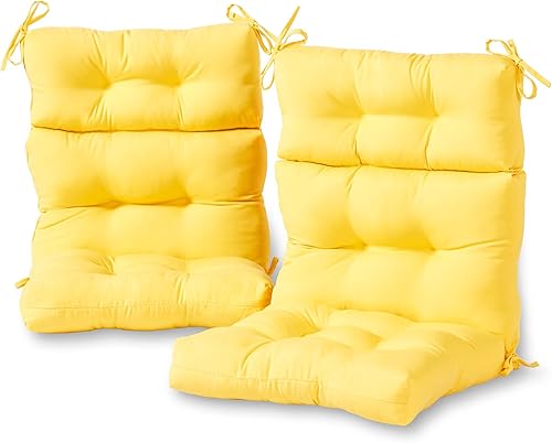 Greendale Home Fashions - Cojín para asiento y respaldo de silla de exterior