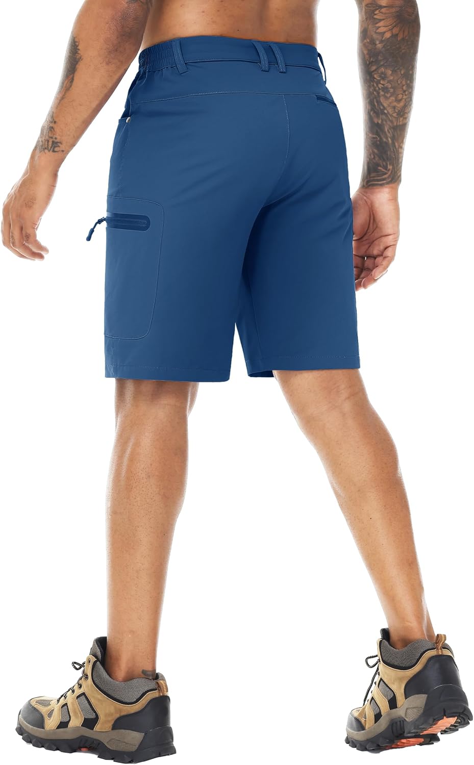 TACVASEN Men's Hiking Cargo Shorts 10" Quick Dry Lightweight Casual Summer Outdoor Golf Shorts with 5 Zipper Pockets - Image 3