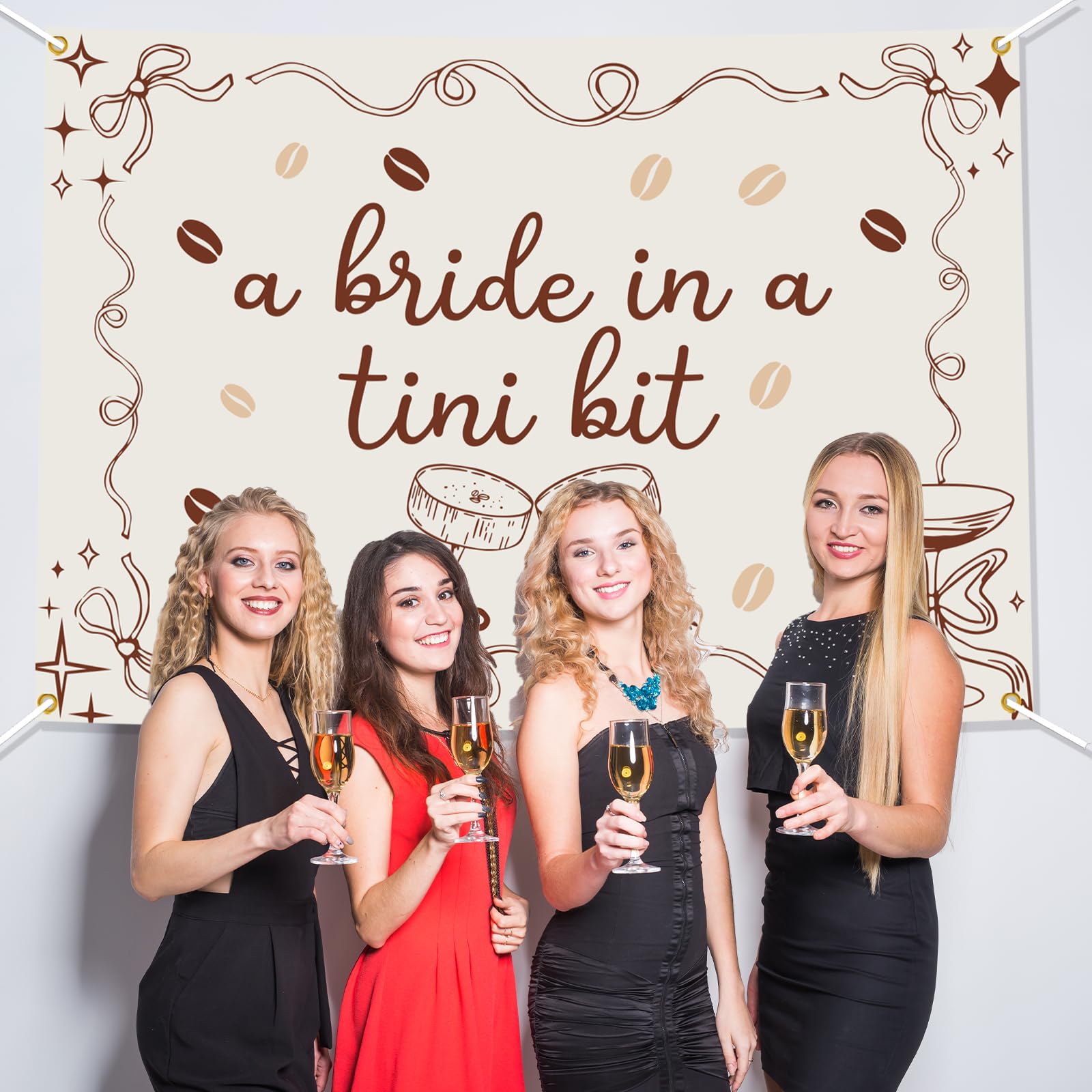 Faixa Decorativa 'Bride In A Tini Bit' - Para Festas E Casamentos