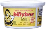 Billy Bee Honey, Pure Miel naturel, Blanc crème, Tub, 500g Boîte de 1