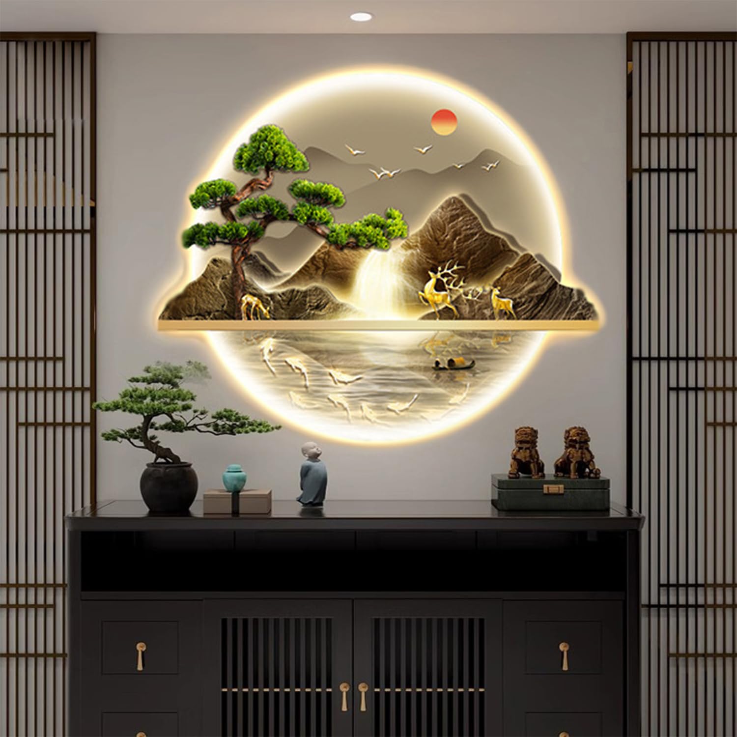 Amazon.co.jp : DHYBDZ リモコン付き LED ピクチャーライト、禅の壁 Amazon.co.jp : DHYBDZ リモコン付き LED ピクチャーライト、禅の壁