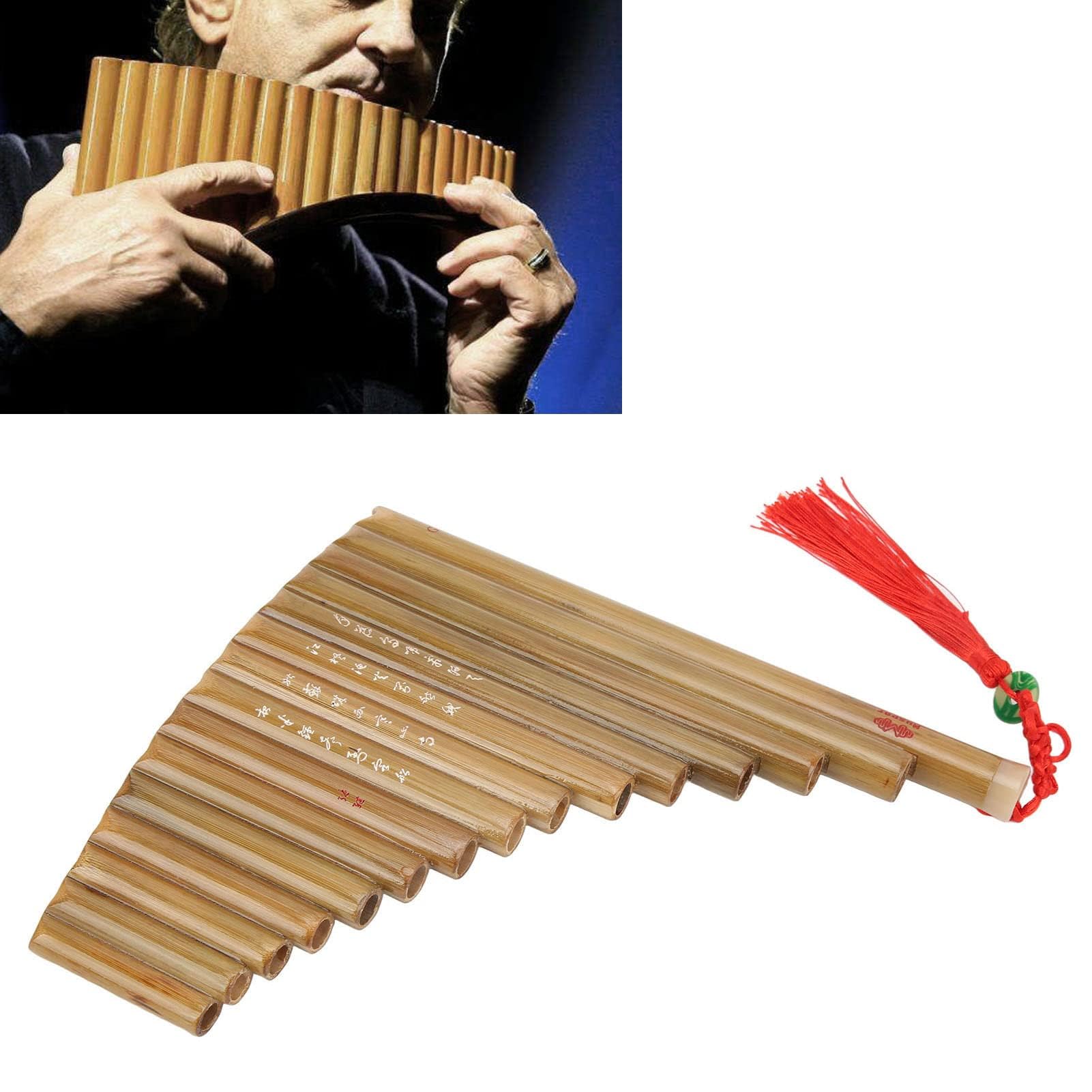 Flûte Panoramique 15 Tuyaux en Sol - Instrument Traditionnel Chinois - Pour Débutants (Gauche)