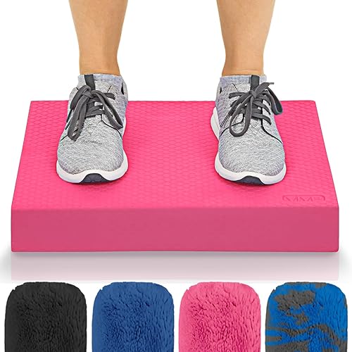 Vive Almohadilla de equilibrio  Esterilla de yoga grande de espuma para terapia física, entrenamiento de estabilidad, ejercicio de rodilla y