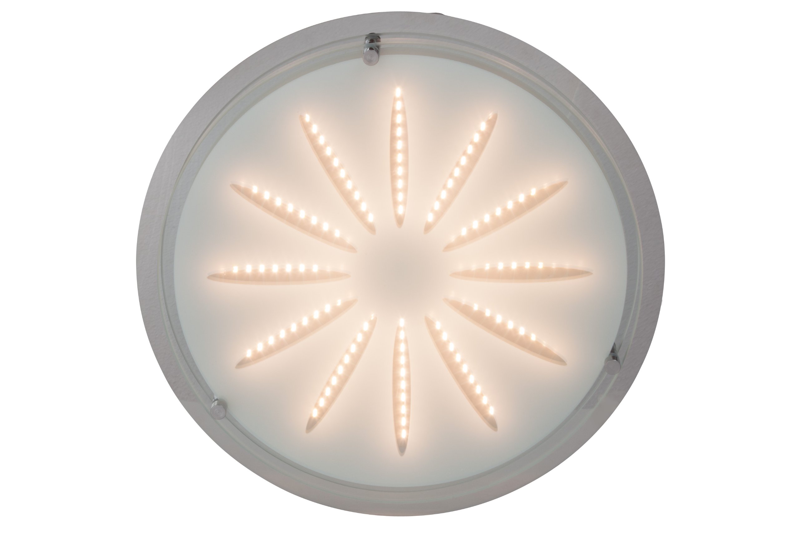 BRILLIANT Lampe Cathleen LED Wand- und Deckenleuchte 33cm chrom | 1x 15W LED integriert (SMD), (1565lm, 3000K) | Funktionale Deckenleuchte, 33cm Durchmesser