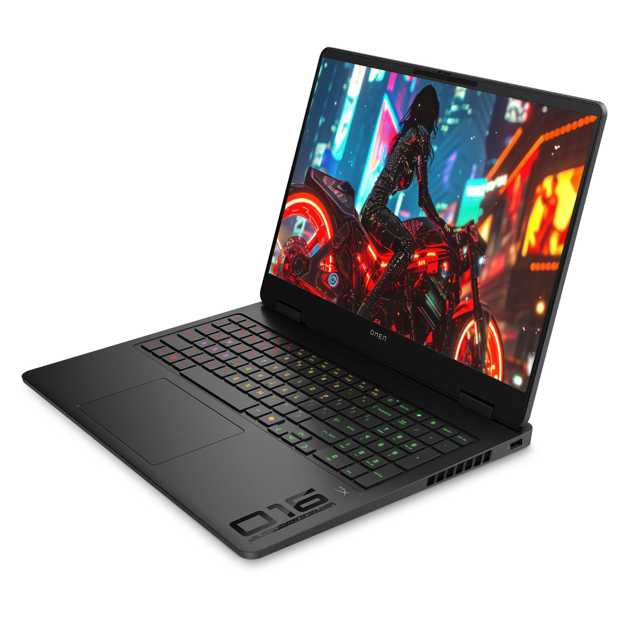 HP Omen 16 Gaming Laptop, AMD Ryzen 9-8940HX, 32 GB DDR5 RAM, 2 TB PCIe SSD, 16" (1920x1200) IPS 144Hz Display, Nvidia G-Force RTX 5060, 4-Zone RGB QWERTZ Tastatur, Windows 11 Pro, Shadow Black