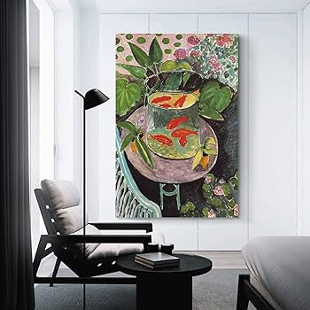 Amazon.co.jp: Henri Matisseアンリ・マティス画家の作品「金魚