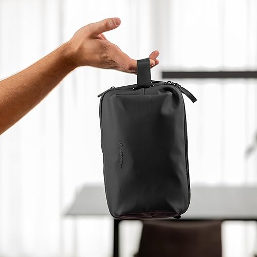 Miniatura 6 de No fabricado en China Neceser para hombre, organizador de artículos de tocador de viaje, kit de dopp, bolsa de afeitar resistente al agua para