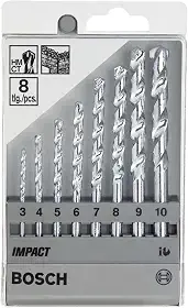 Bosch Jogo Brocas para alvenaria CYL-1 Ø3-4-5-6-7-8-9-10 mm
