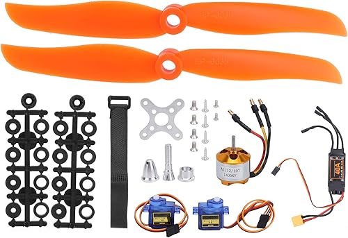 Miniatura 7 de Juego de motor de aeronave, 40A XT60T ESC 2212 KV1400 Servos y piezas para vehículos controlados por aplicación y control remoto de aviones RC Drone