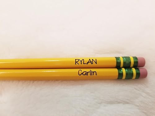 Miniatura 7 de Custom Engraved Pencils  12 Pencils  Engrave Your Name Pencil Set  Back to School  Personalized #2 Ticonderoga Pencils  Teacher Gift