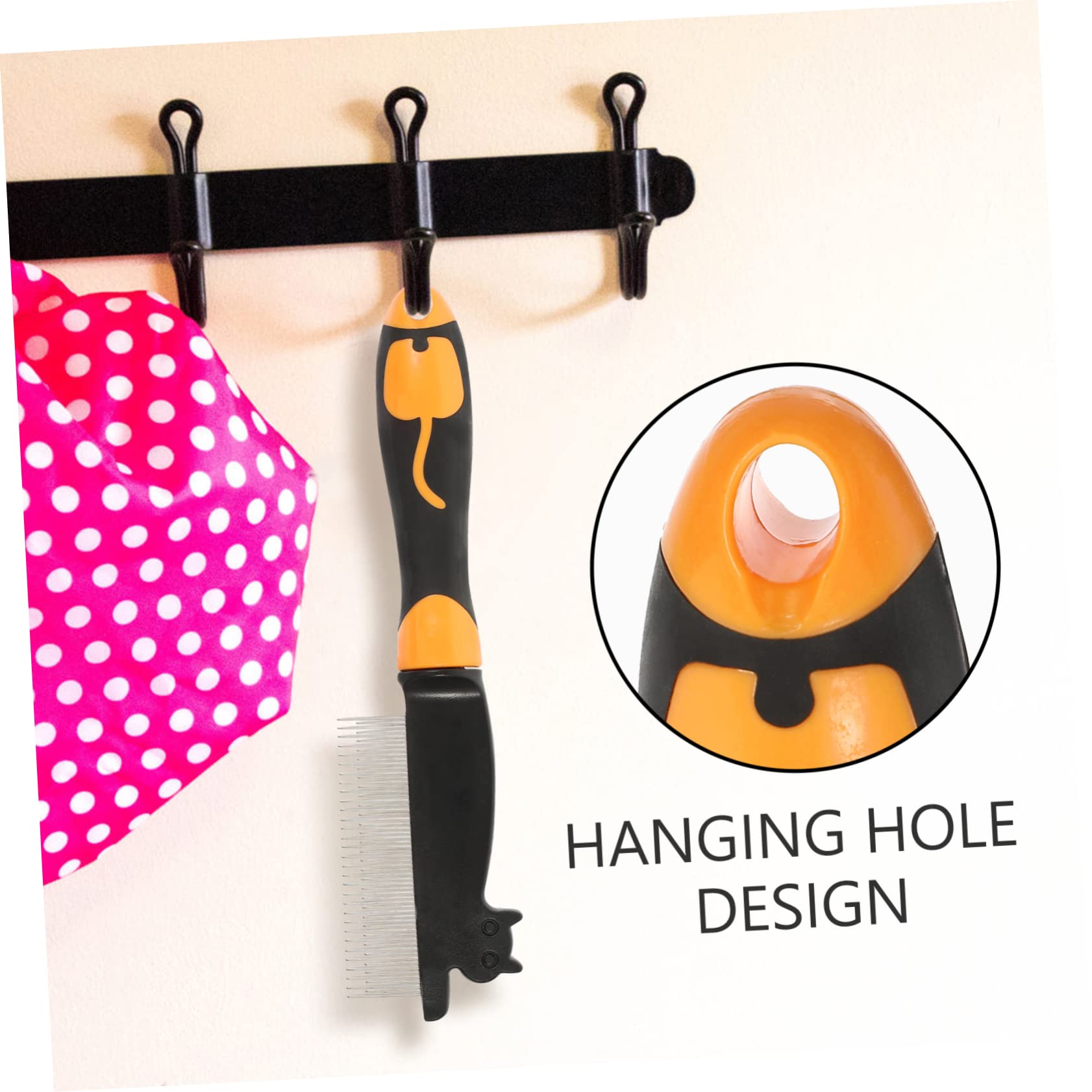 SUPVOX 3piezas Peine De Cuidado Para Mascotas Compacto Peine De Inoxidable Para Perros y Gatos Para Desenredar y Quitar El Pelo Muerto Diseño Ergonómico y Para Piel De Tu Mascota