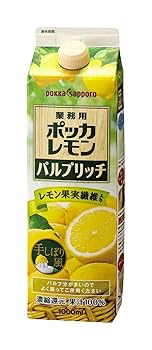 Amazon | ポッカサッポロ 業務用 パルプリッチ1L業務用レモン 1L