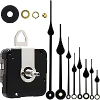 Vista 9 de Repuesto de reloj de cuarzo de pared para manualidades, incluye las agujas, 12888, con pilas, piezas de repuesto