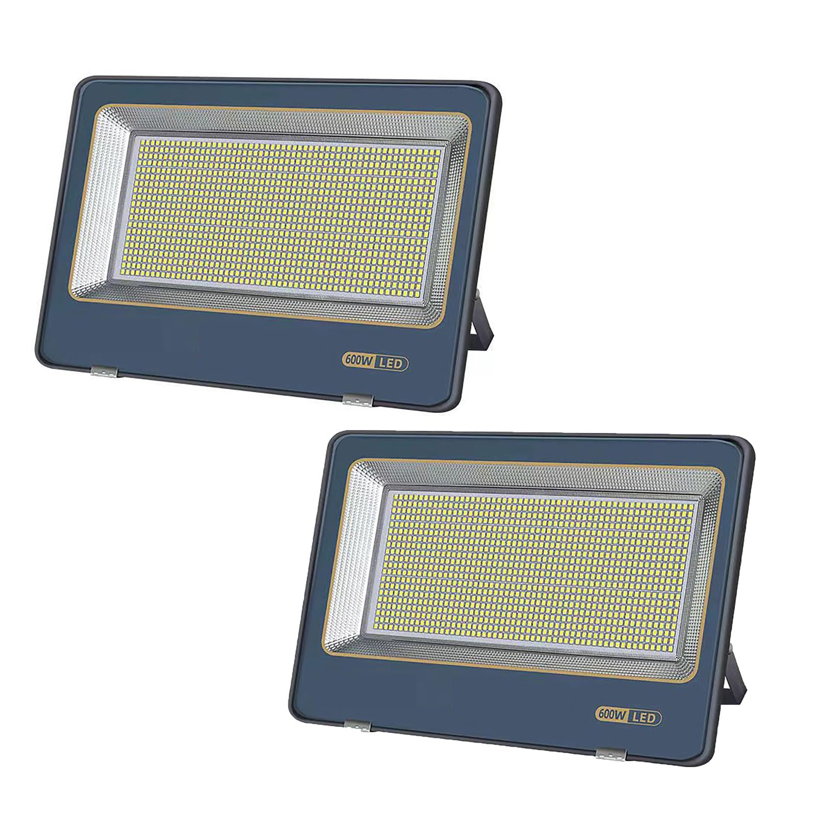 TRNL Led Flood Lights Outdoor 600W 800W 1000W,Security Lights 6500K Positive White Light,4000lm-40000lm,LED Work Light 220V IP67 Waterproof Super Bright（Two-Piece）, 600W 2PCS