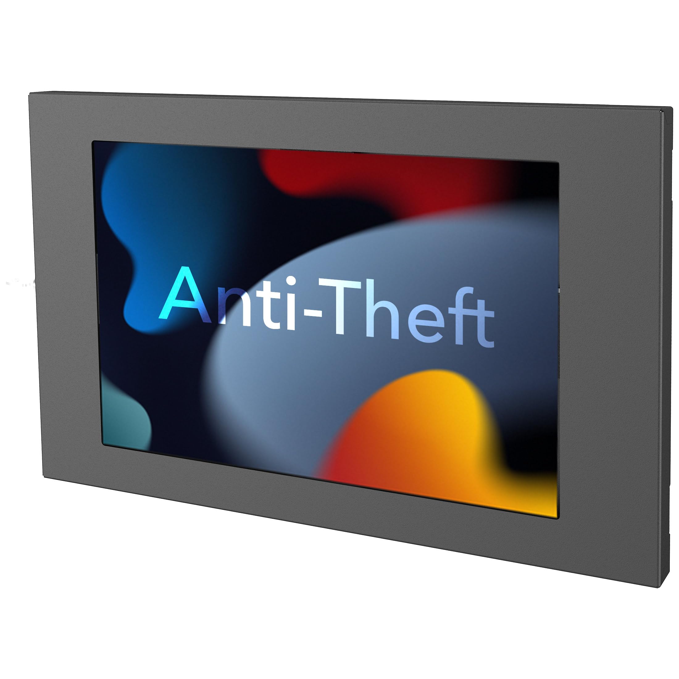 Lockable Tablet Wall Mount for Samsung, Flush Low-Profile, Black