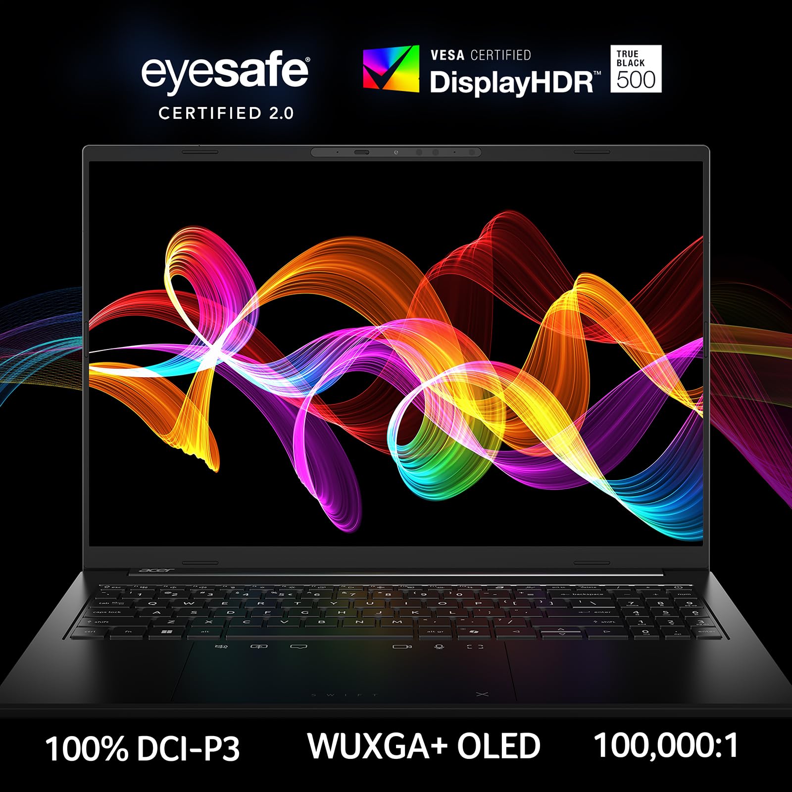 Acer Swift Go 16 AI Laptop 16" WUXGA+ OLED Intel Core Ultra 7 256V 16GB RAM 1TB SSD Copilot+ PC Windows 11 QWERTY