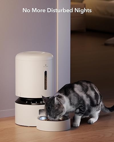 Miniatura 5 de PETLIBRO Alimentador automático para gatos, dispensador de alimentos secos para mascotas, triple conservación y tapa de bloqueo giratorio, hasta 50