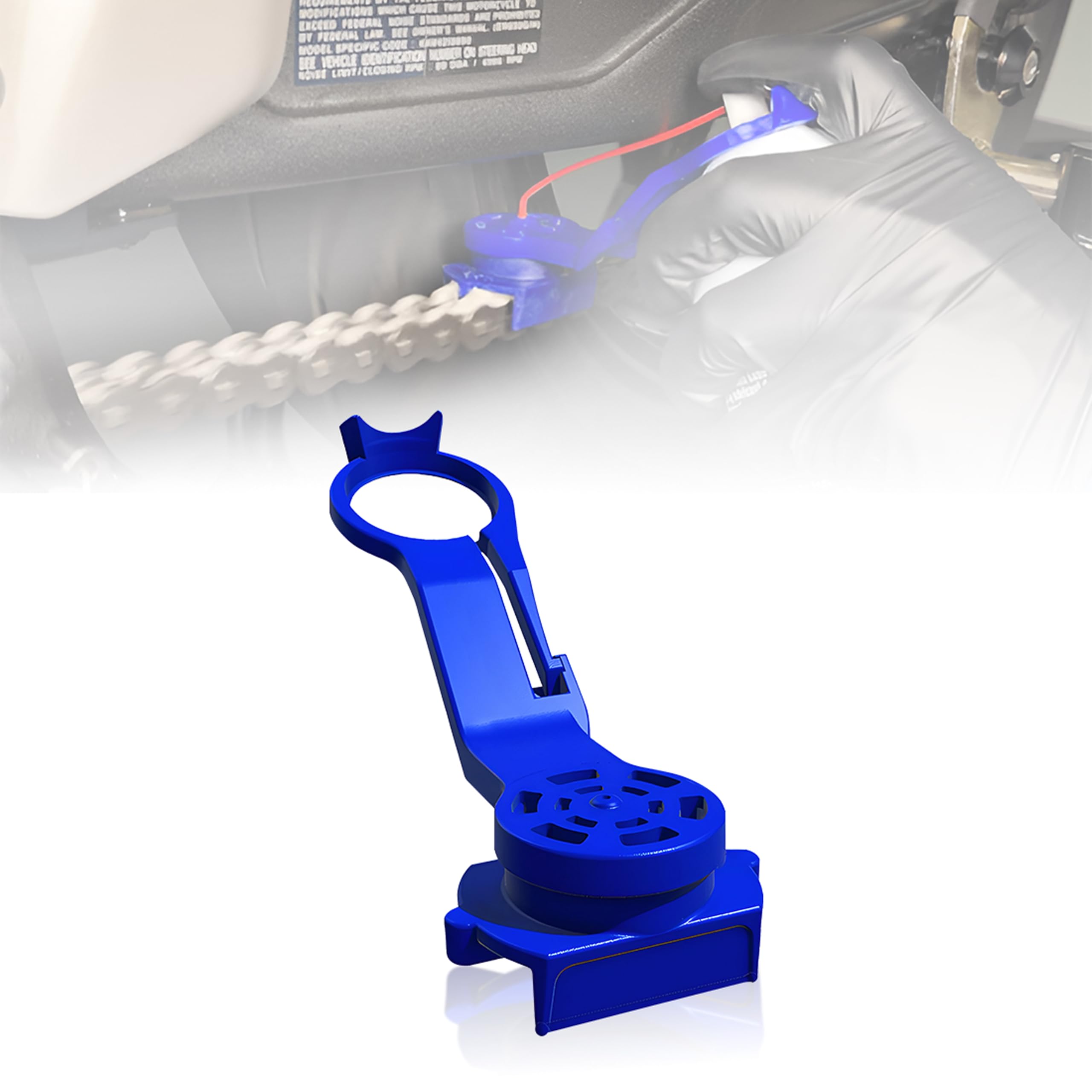 OBEROI'S TRADERS Motorcycle Chain Oiler Spray Attachment for Chains I Universal Chain Lubrication Tool for Bike Maintenance I Fits Any Chain Lube Can I Nozzle Sprayer Dispenser (Blue)-image-21
