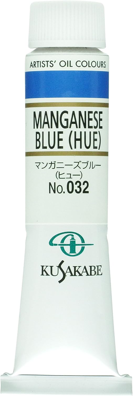 Kusakabe Oil Paint, Manganese Blue Hue, 0.7 fl oz (20 ml) (No.6)