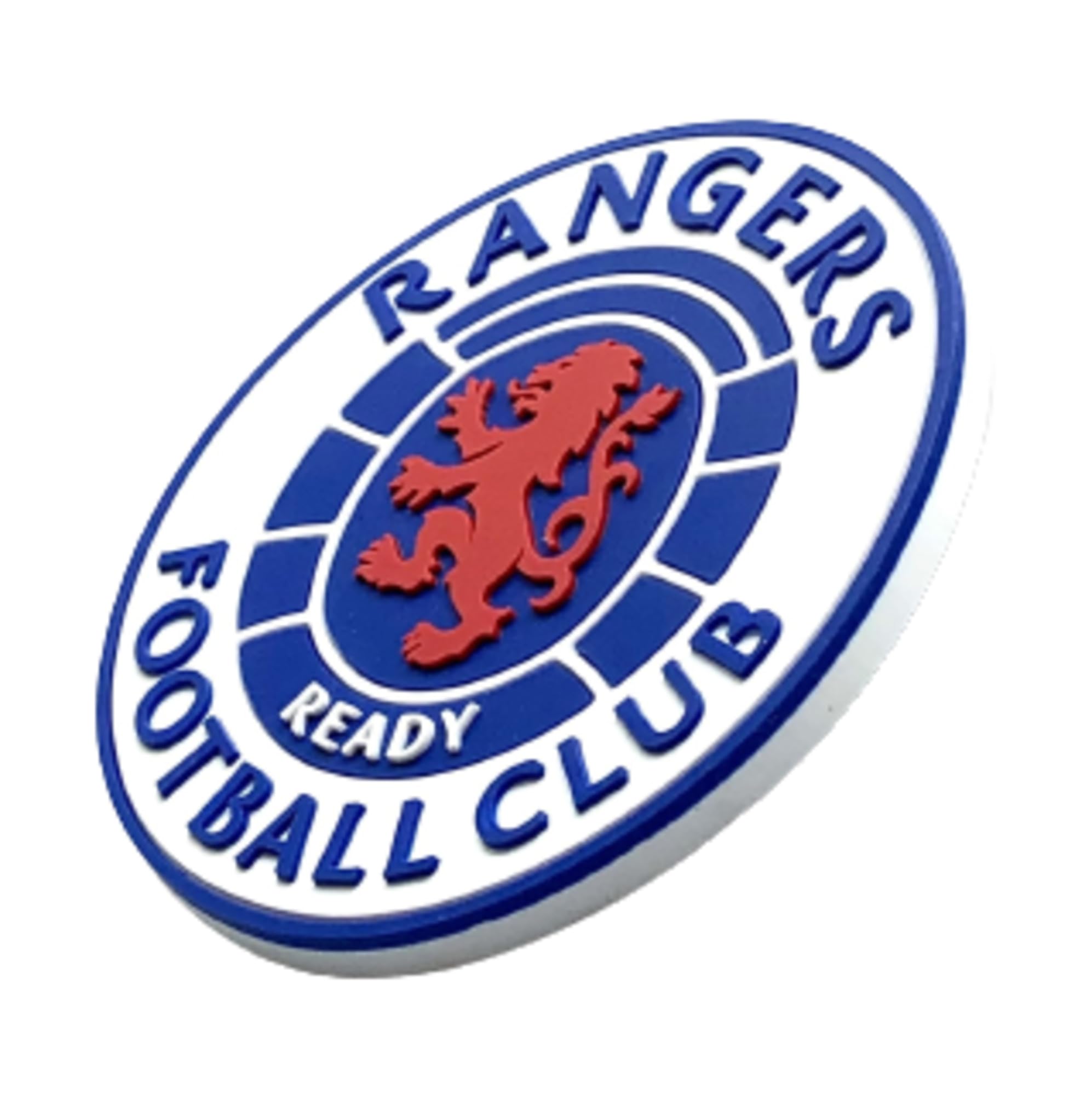 Rangers F.c. Blue, White, Red Rangers Fc - Ready Crest 3D Fridge Magnet 7Cm