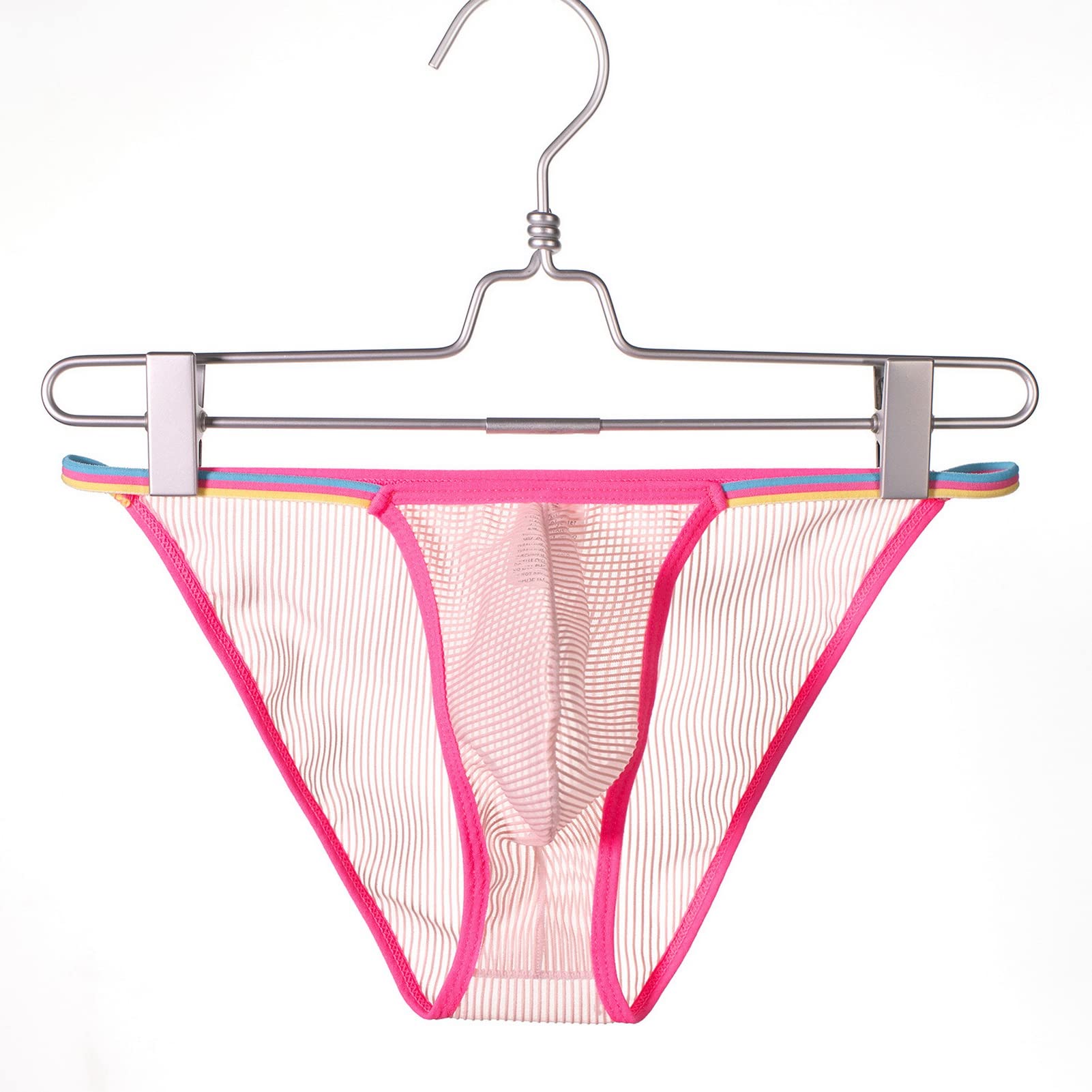 Faringoto Slip da uomo biancheria intima ultra sottile in rete pura mutande