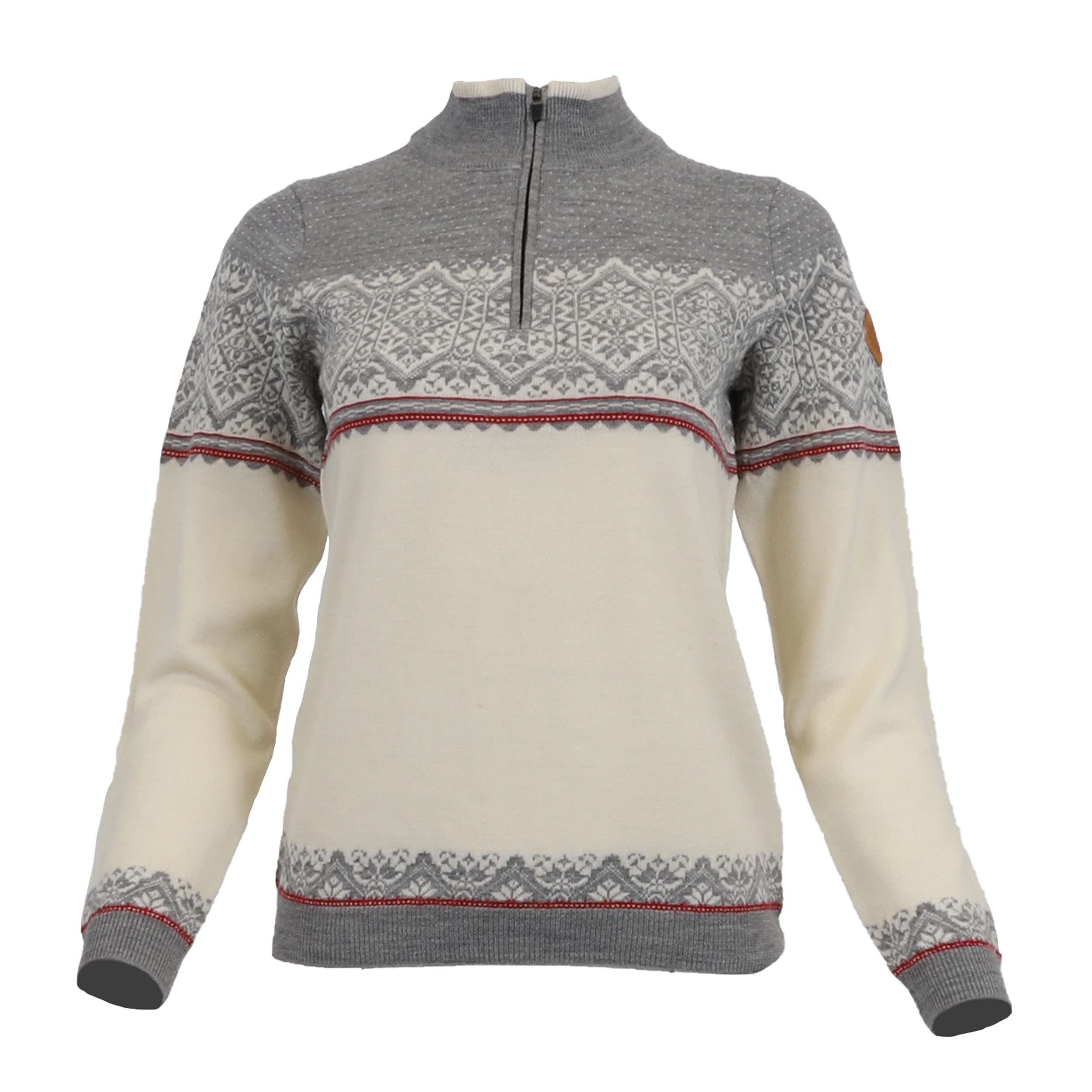 ICEWEAR Gerðe feiner Merino-Damenpullover mit halbem Reißverschluss