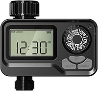 BN-LINK Programmable Waterproof Sprinkler Timer with Rain Delay - Digital Hose Timer for Garden Lawn Irrigation, 1 Outlet