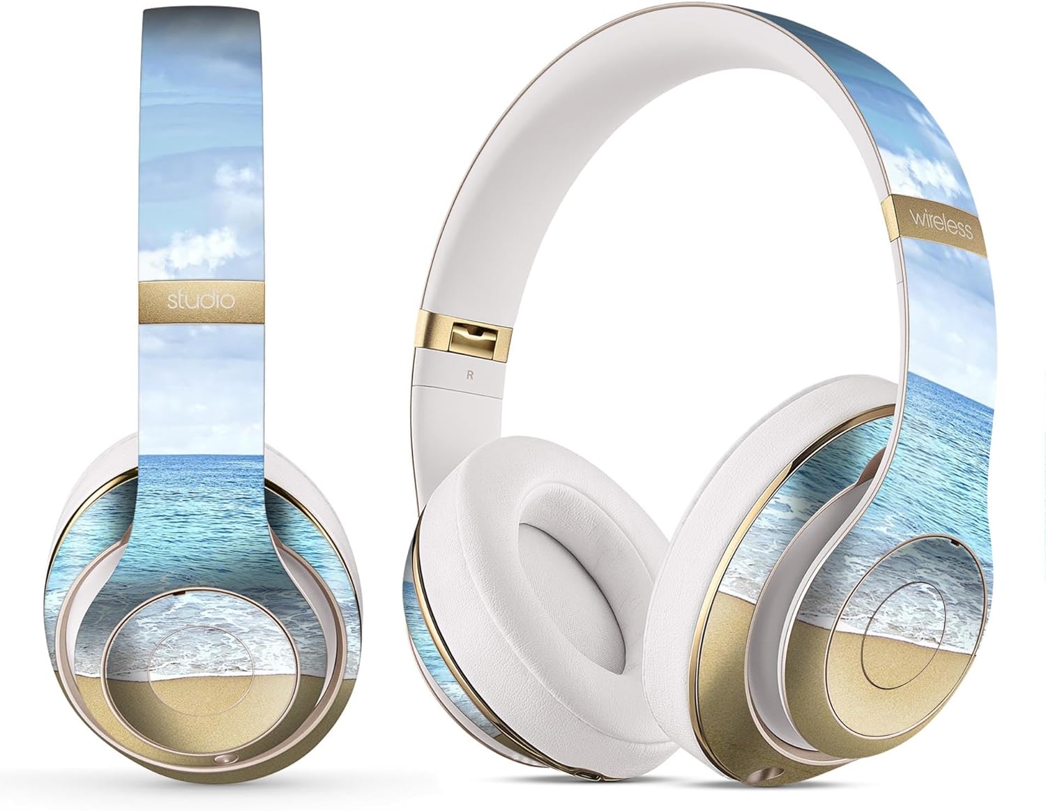 DesignSkinz - Compatible with Beats Studio 2/3 Wireless - Skin Decal Protective Scratch Resistant Vinyl Wrap - Bright Yellow and Gray Digital Camouflage