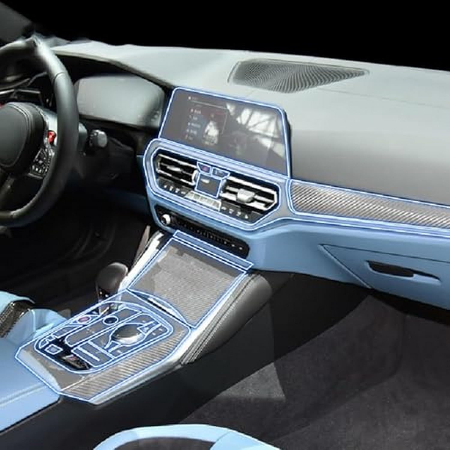 Película protectora PPF de alta calidad para interiores de BMW G82 M4 8