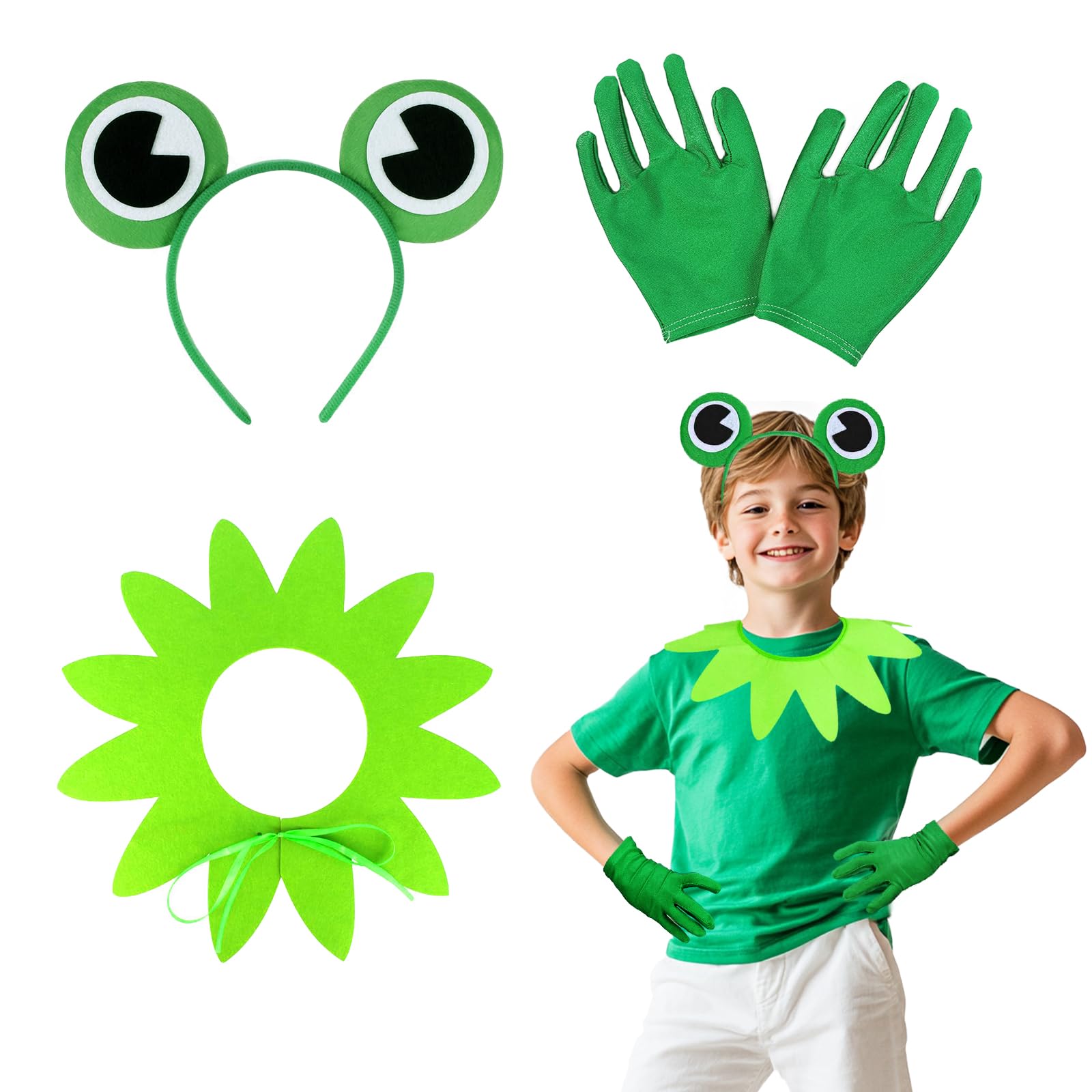 Kyndara 3Pcs Frog Costume Accessories Set
