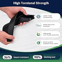 Vista 5 de Aleta de lodo Compatible con 2009-2010 Do-dge Ram 1500/2500/3500, 11-18 Ram 1500/2500/3500, Compatible con ruedas traseras simples, No es compatible