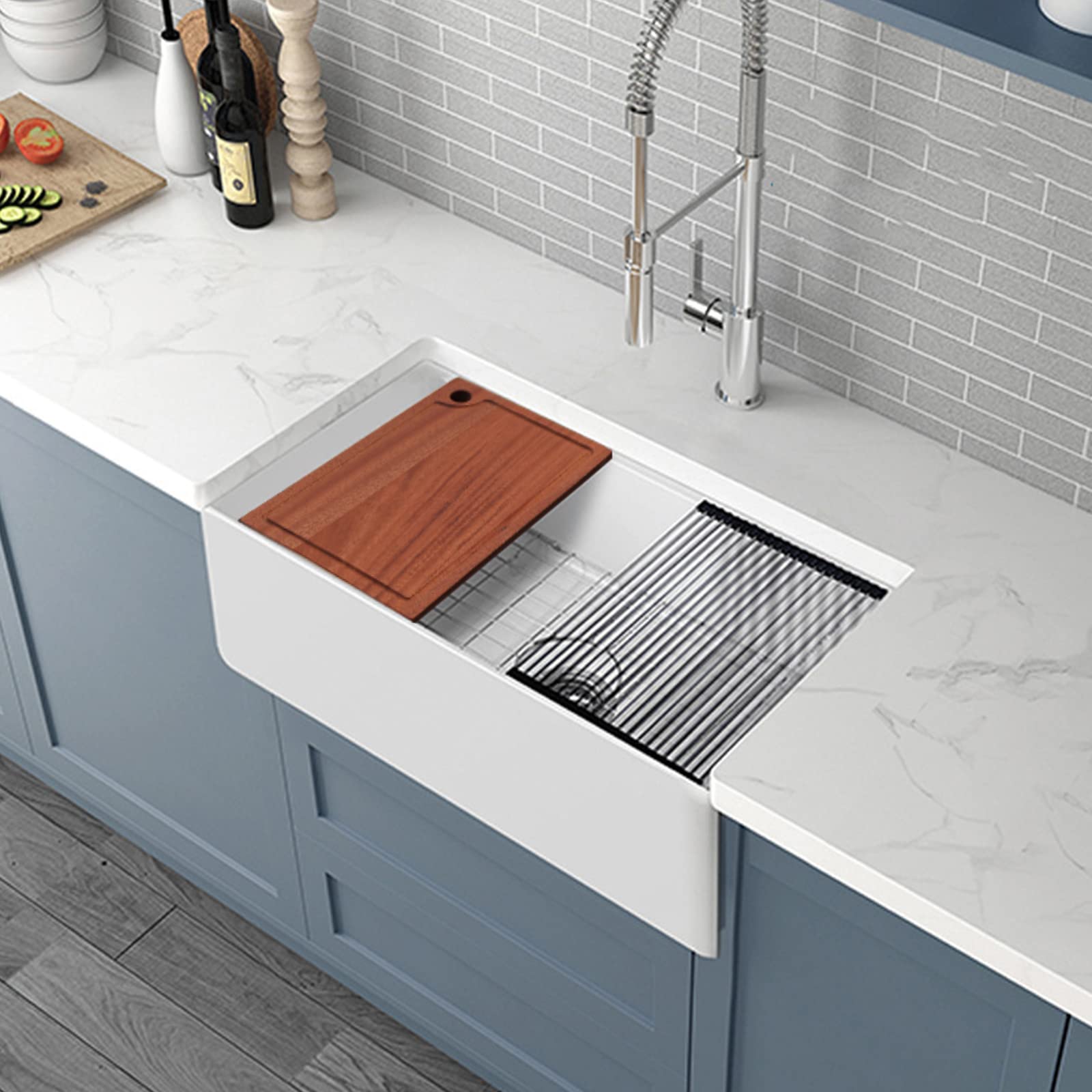 Buy 33 Inch Workstation Farmhouse Sink Donsdey 33"x20" Apron Farm