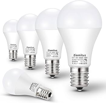 Amazon | LED電球 E17 50W~60W形ミニクリプトン電球 昼白色 550lm 広配 Amazon | LED電球 E17 50W~60W形ミニクリプトン電球 昼白色 550lm 広配