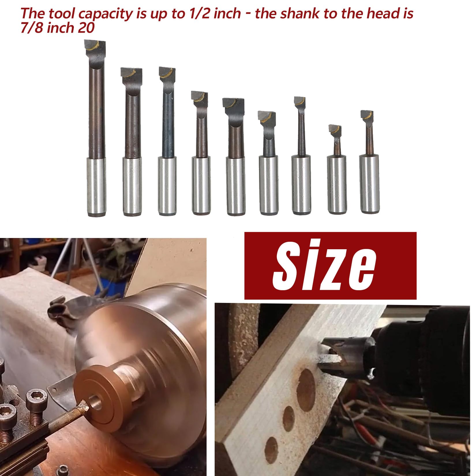 Boring Drill Bit - findmall MT3 Carbide Boring Bar -3